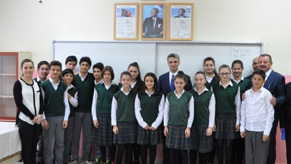 Sayın Valimiz Aydın Baruş İle Okul Ziyaretleri  Mustafa Çizmecioğlu Anadolu Lisesi  Mevlana Ortaokulu