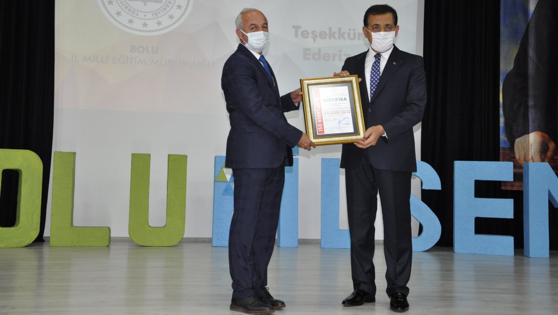 Mustafa Çizmecioğlu Anadolu Lisesi Türkiye'de ISO 45001 Belgesi Alan İlk Okul Oldu