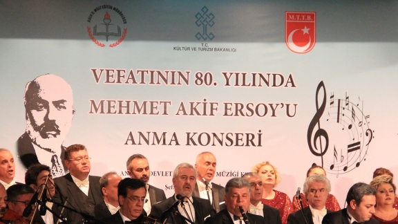 Vefatının 80. Yılında Mehmet Akif Ersoy´ u Anma Konseri Düzenlendi 