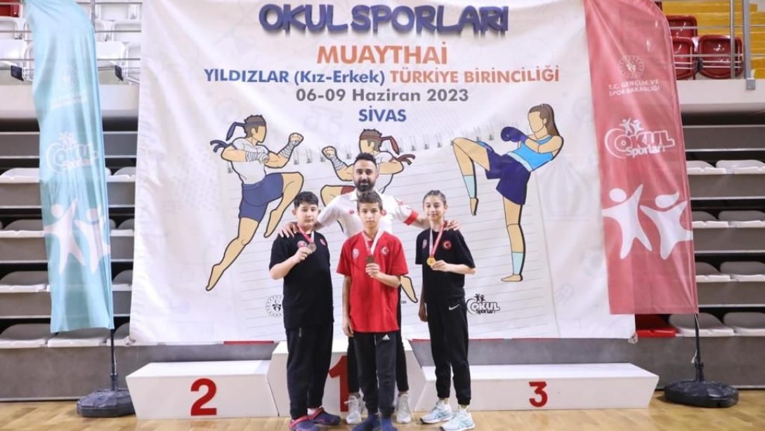 Öğrencimizden, Okul Sporları Muaythai Yıldızlar Türkiye Şampiyonasında 