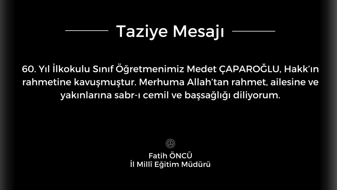 Taziye Mesajı